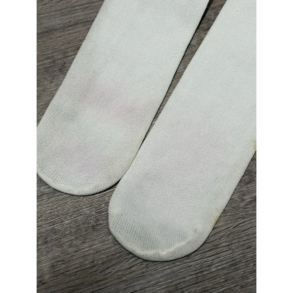 Nike Vintage Tube High Socks White Maroon Gold Yellow Stripe Athletic Sportswear